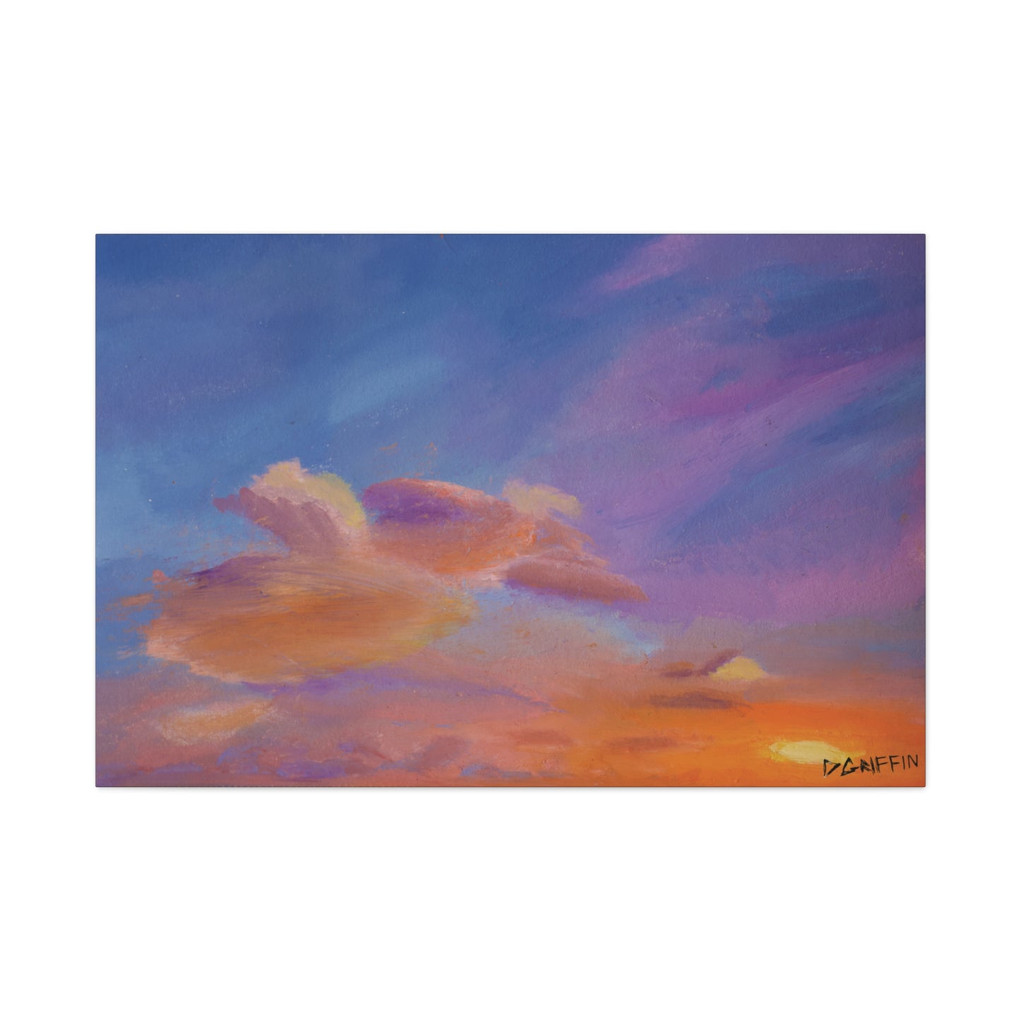 "Flight in the Clouds" - Stretched Canvas Wall Decor