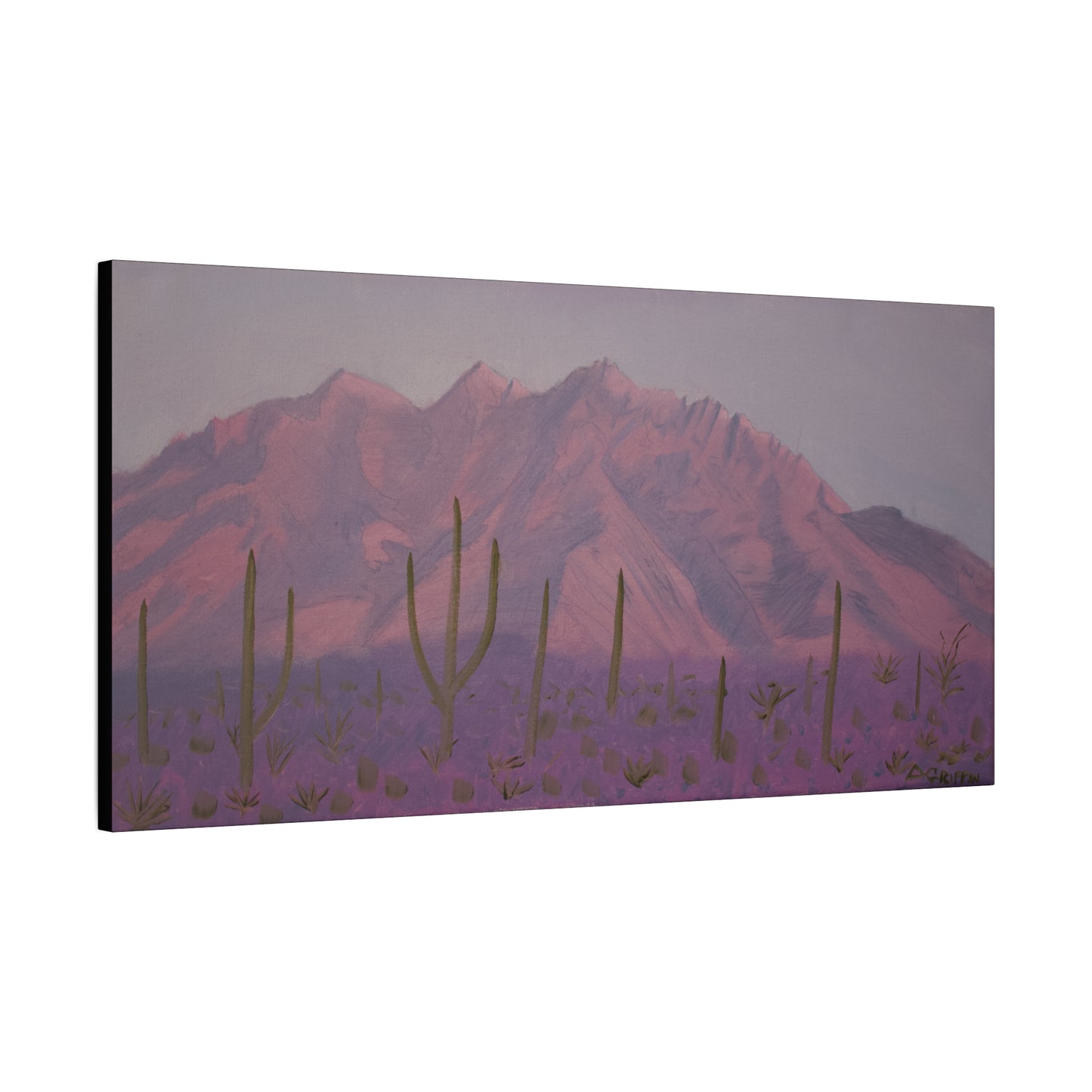 "Montañas de lavanda" - Stretched Canvas Wall Decor