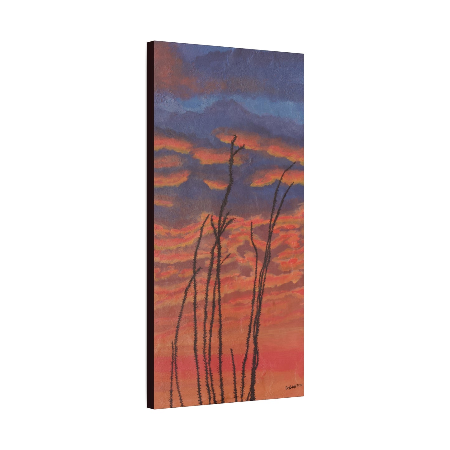 "Great Fire in the Sky" - Stretched Canvas Wall Decor