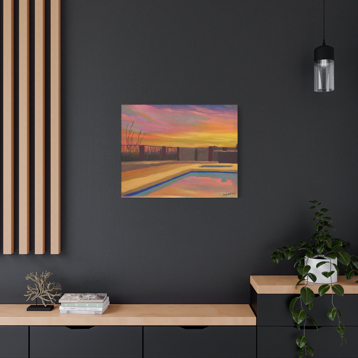 "Catalina Sunset" - Stretched Canvas Wall Decor