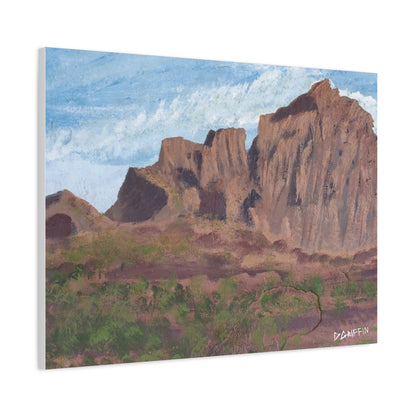 "Montañas de Marana" - Stretched Canvas Wall Decor