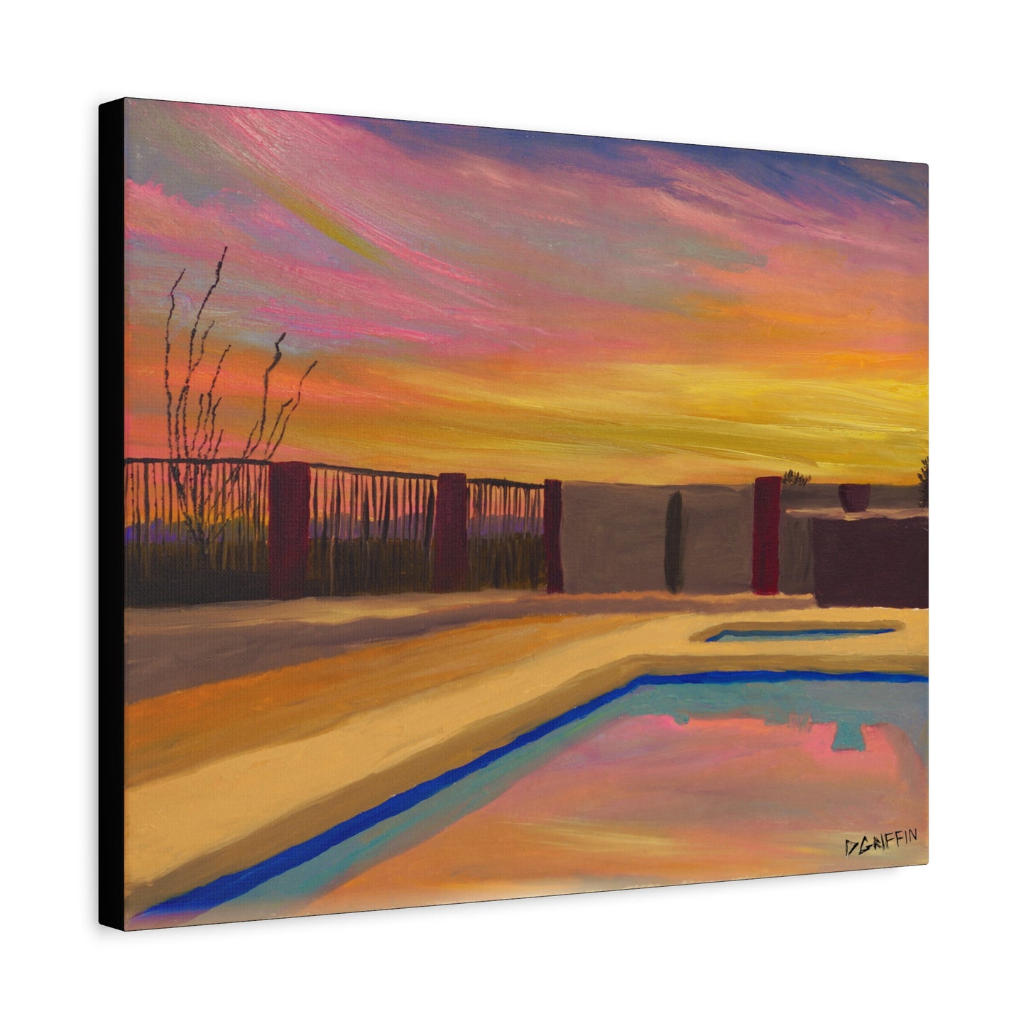 "Catalina Sunset" - Stretched Canvas Wall Decor