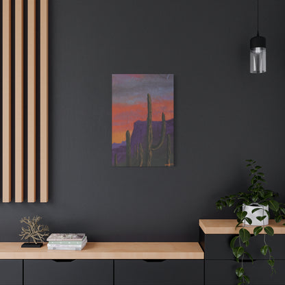 "Violet Peaks" - Stretched Matte Wall Decor