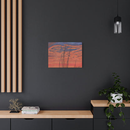 "Great Fire in the Sky" - Stretched Canvas Wall Decor