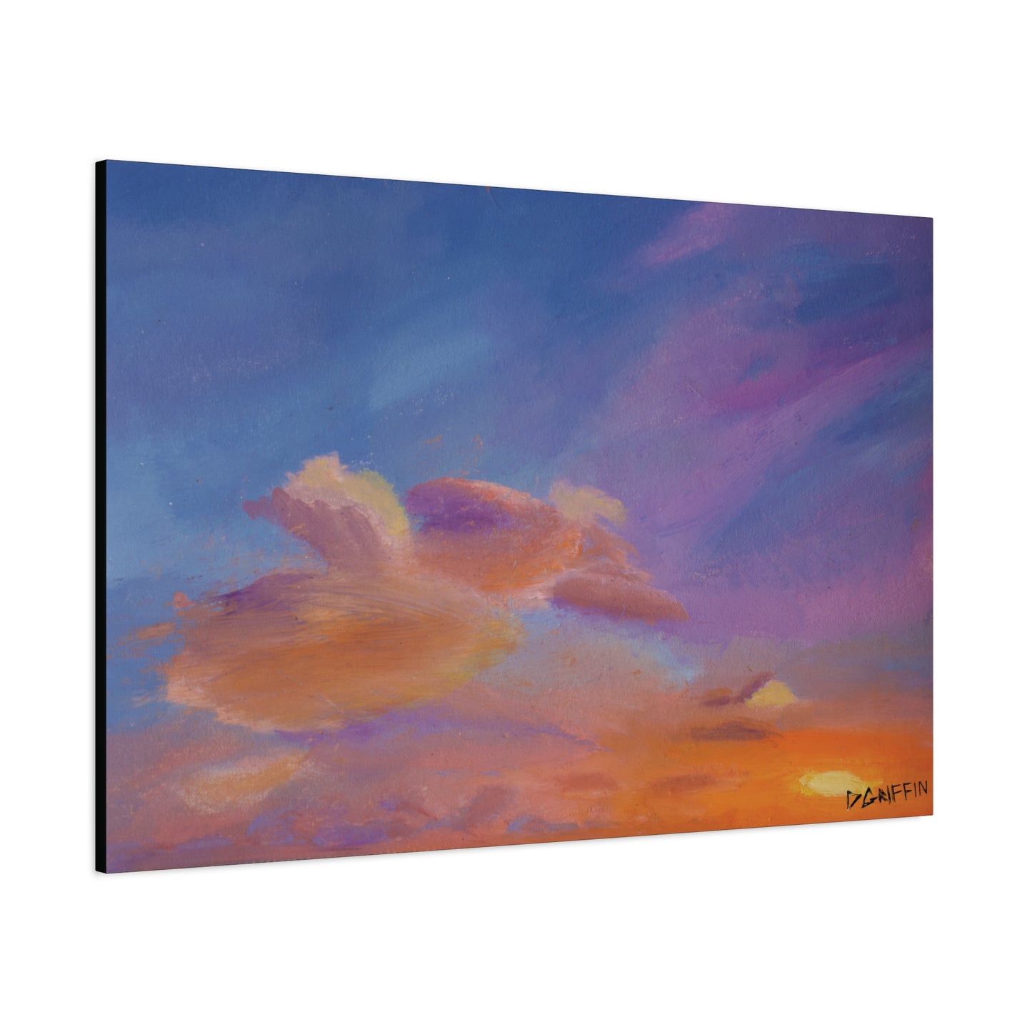 "Flight in the Clouds" - Stretched Canvas Wall Decor
