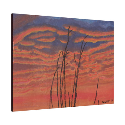 "Great Fire in the Sky" - Stretched Canvas Wall Decor
