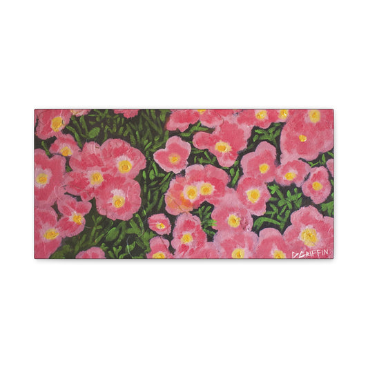 "Pink Petals" - Stretched Canvas Wall Decor
