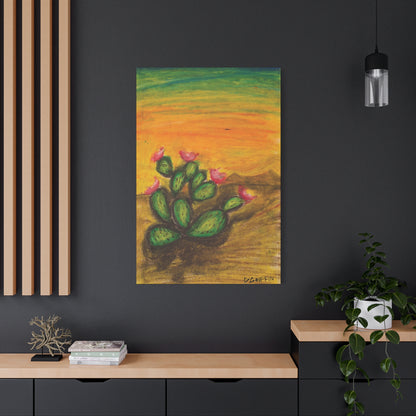 "Prickly Radiance"- Stretched Canvas Wall Decor