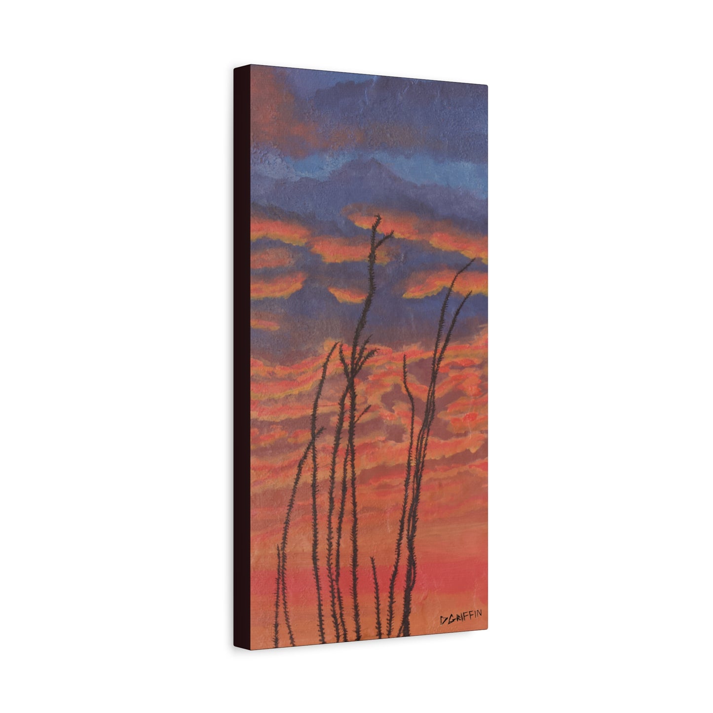 "Great Fire in the Sky" - Stretched Canvas Wall Decor