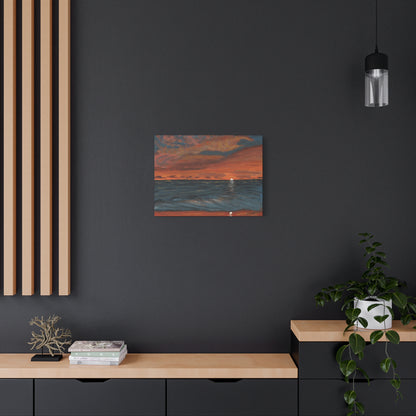 "Hapuna Beach Sunset" - Stretched Canvas Wall Decor