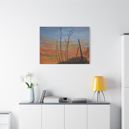 "Sonoran Ember" - Stretched Canvas Wall Decor