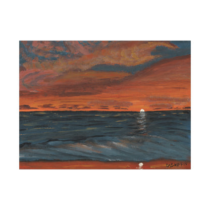 "Hapuna Beach Sunset" - Stretched Canvas Wall Decor