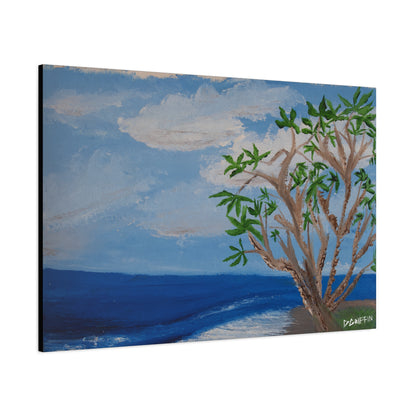 "Kona Coastline" - Stretched Canvas Wall Decor