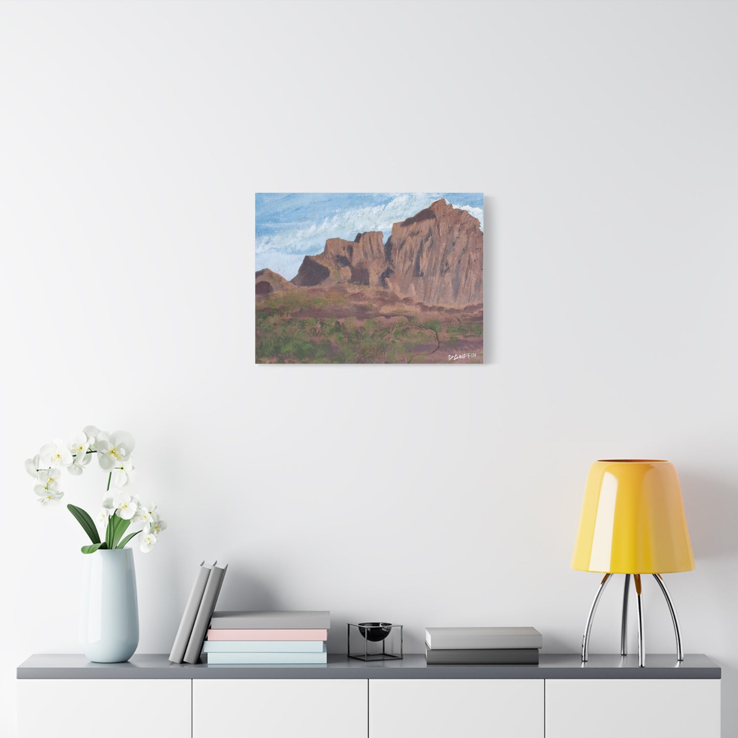 "Montañas de Marana" - Stretched Canvas Wall Decor