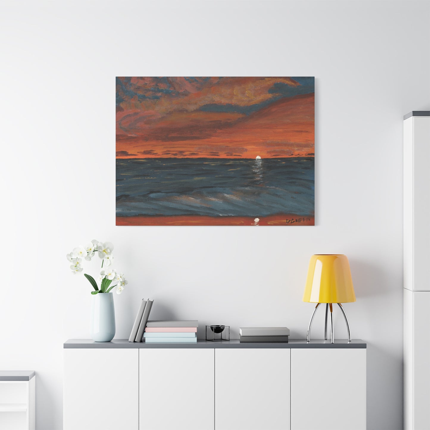 "Hapuna Beach Sunset" - Stretched Canvas Wall Decor