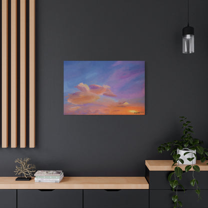 "Flight in the Clouds" - Stretched Canvas Wall Decor