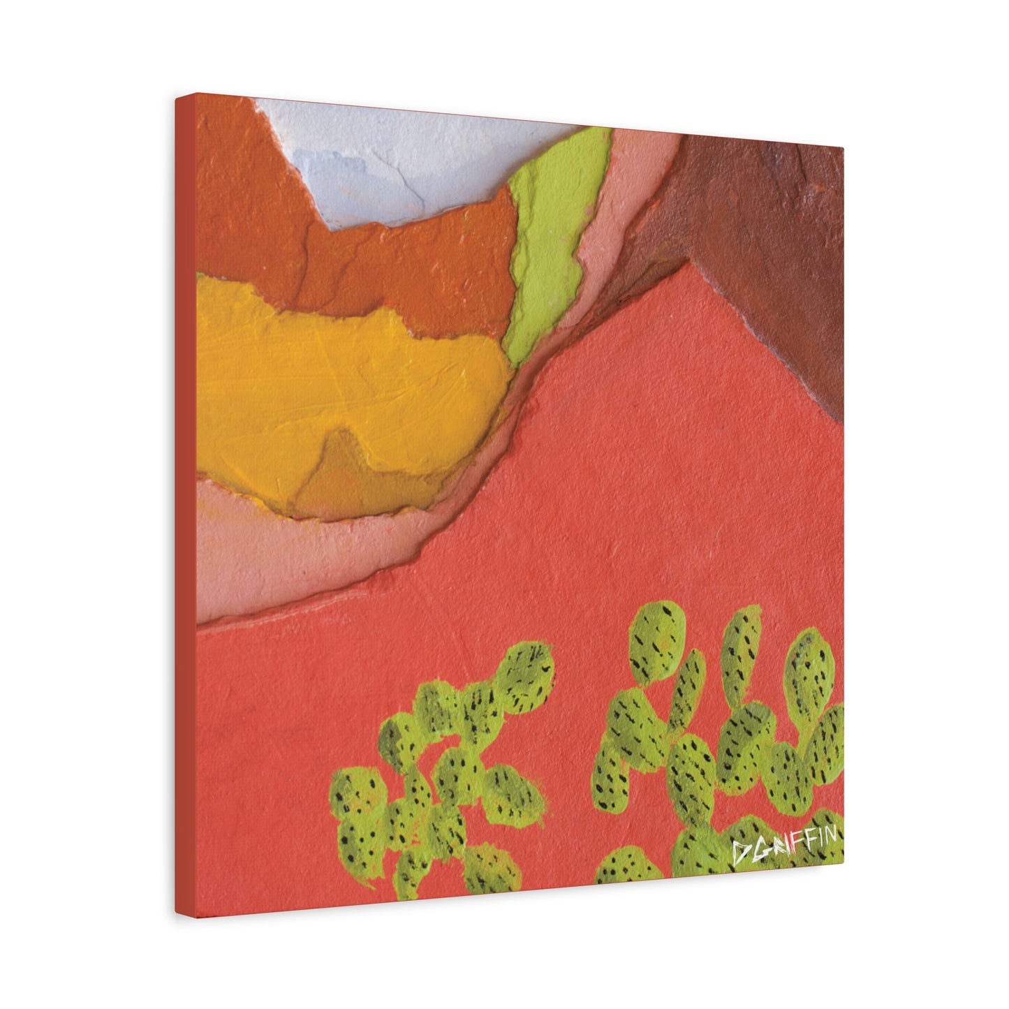 "Painted Peaks" - Stretched Canvas Wall Decor