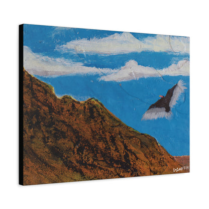 "Sonoran Scavenger" - Stretched Canvas Wall Decor