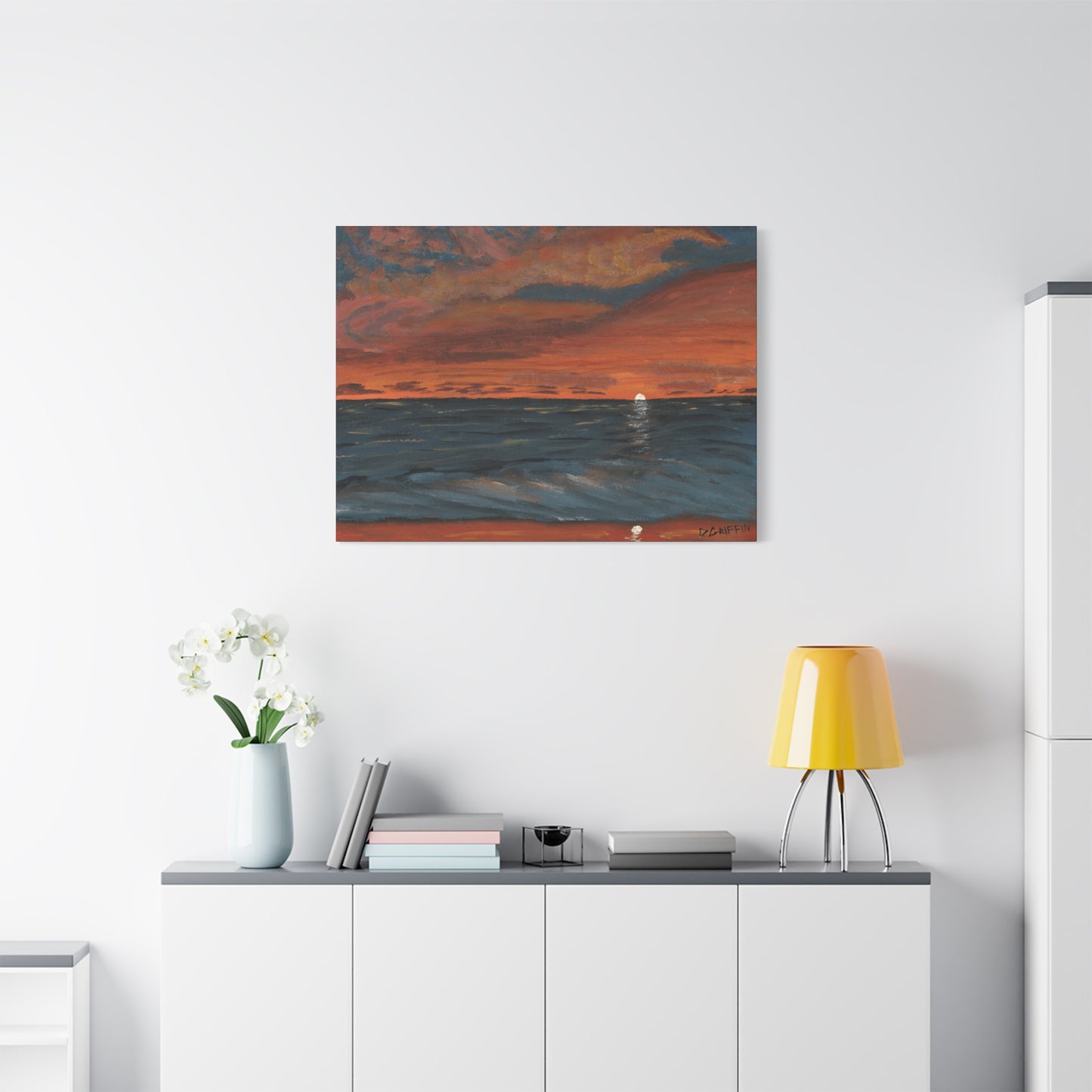 "Hapuna Beach Sunset" - Stretched Canvas Wall Decor