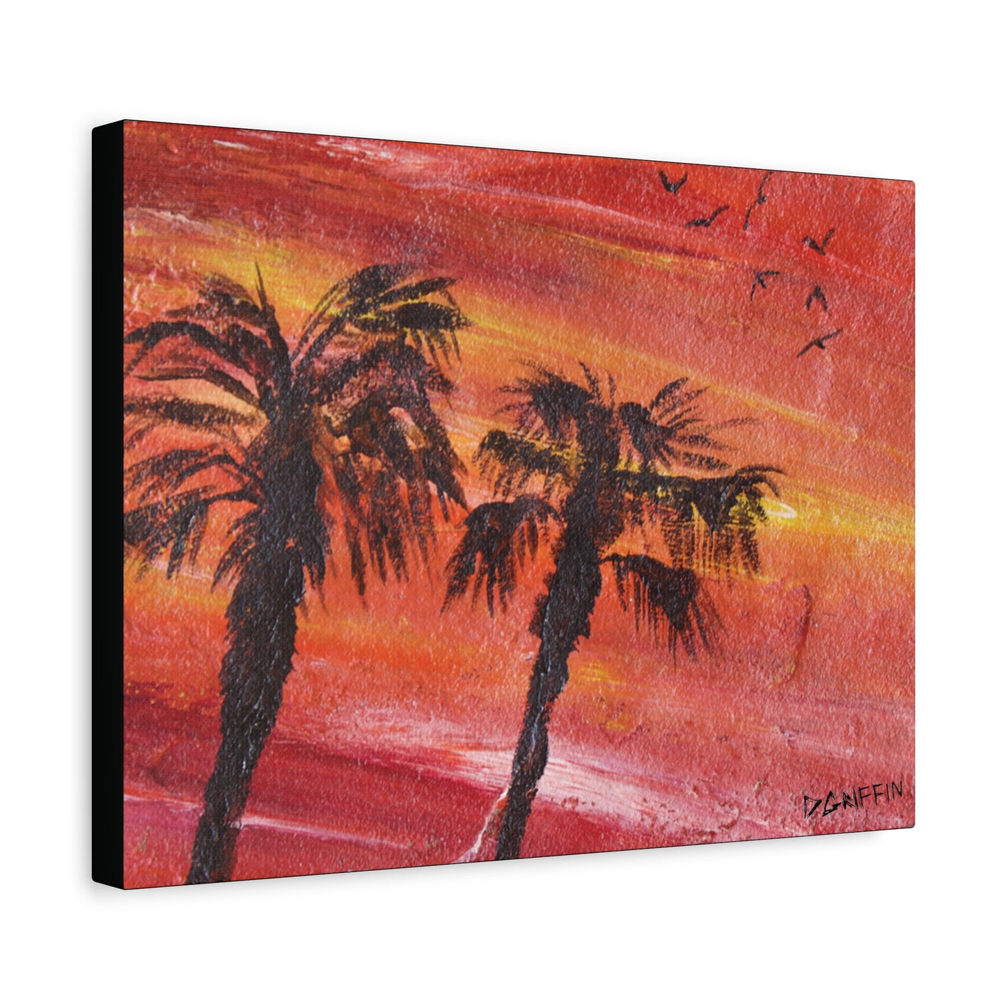 "Tropical Glow"- Stretched Matte Wall Decor