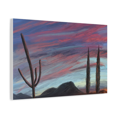 "Desert Dusk" - Stretched Canvas Wall Decor