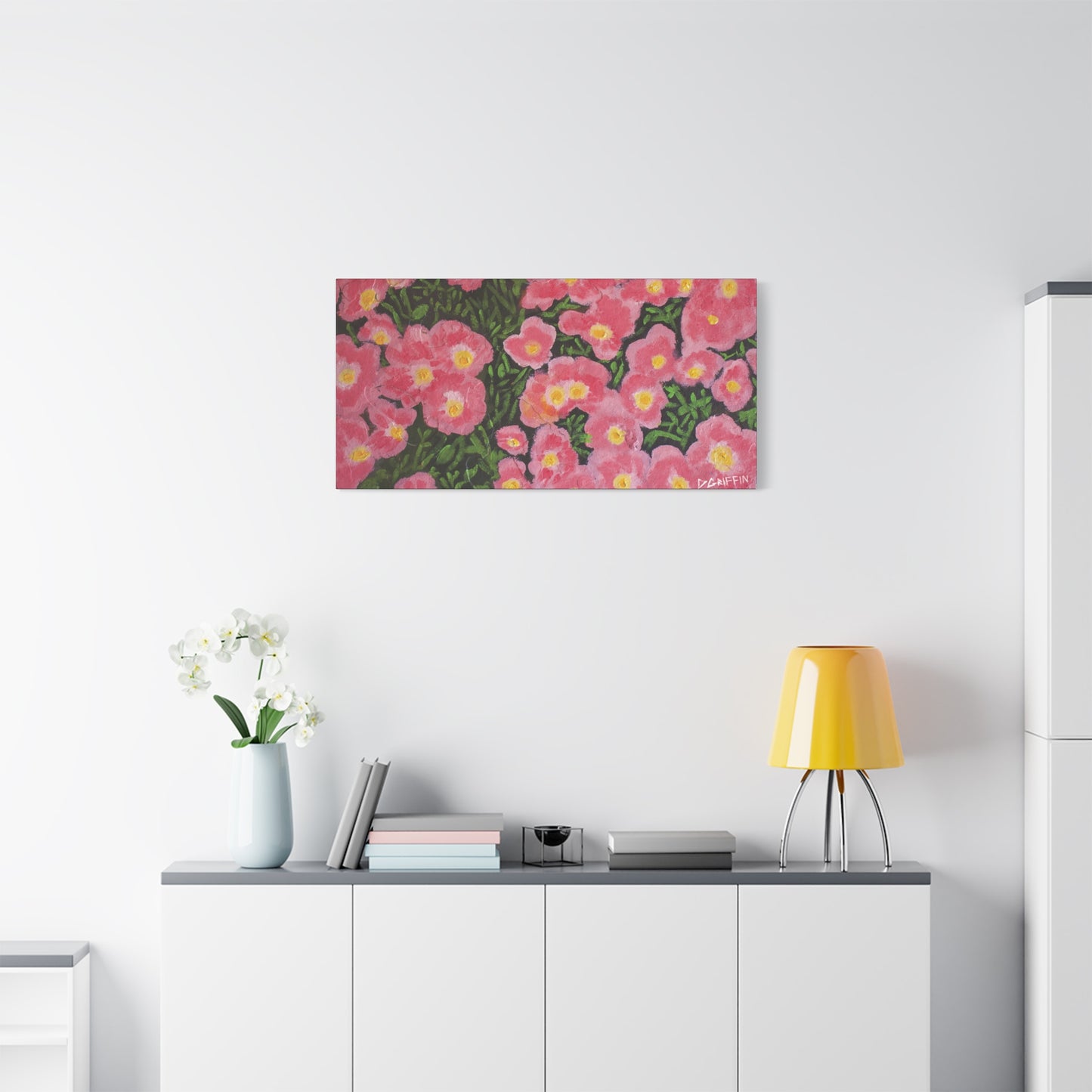 "Pink Petals" - Stretched Canvas Wall Decor
