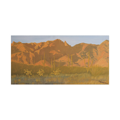 "Golden Hour in the Foothills" - Stretched Canvas Wall Decor