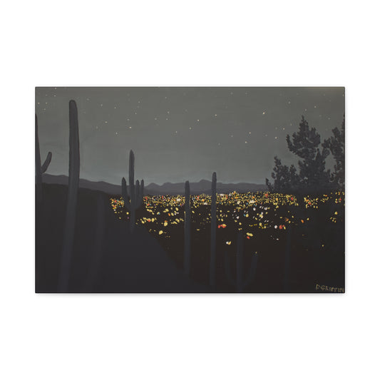 "Ocean of Jewels" - Stretched Canvas Wall Decor