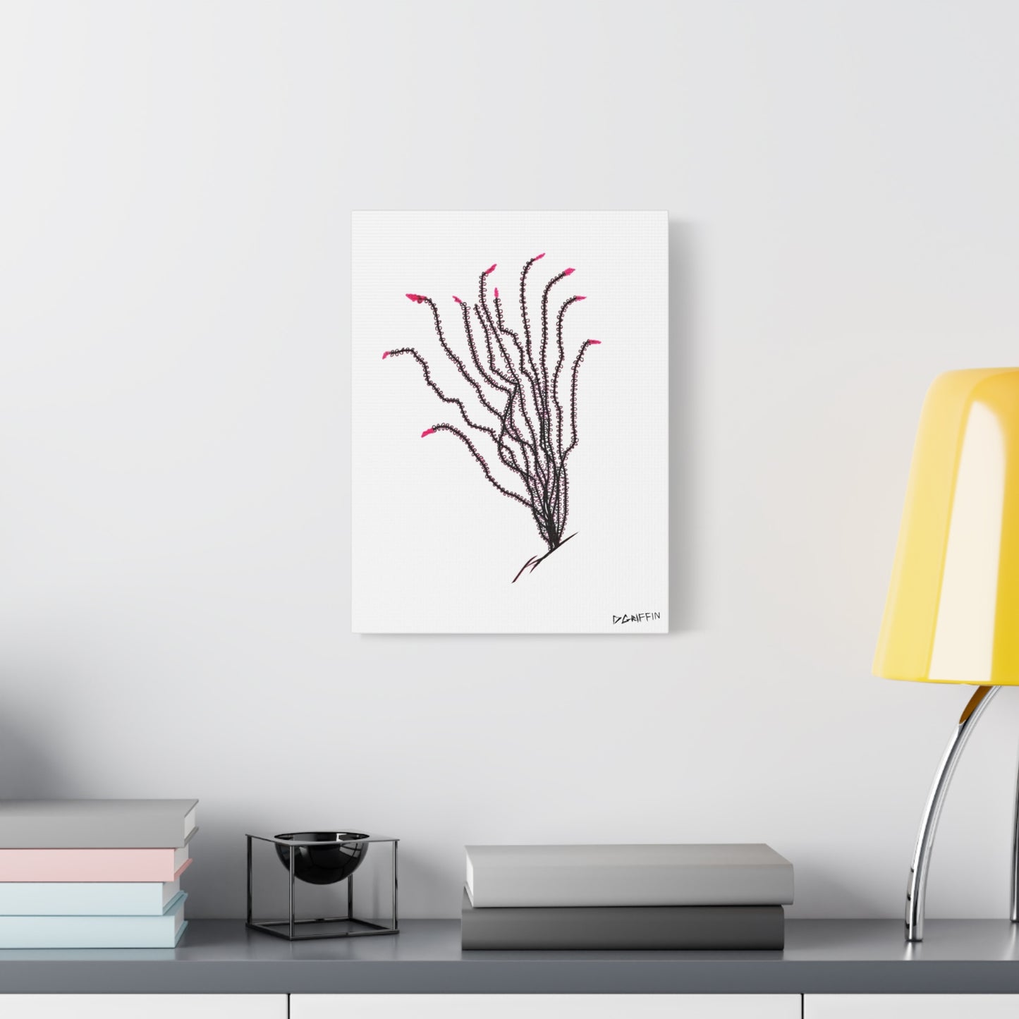"Ocotillo en flor" - Stretched Canvas Wall Decor