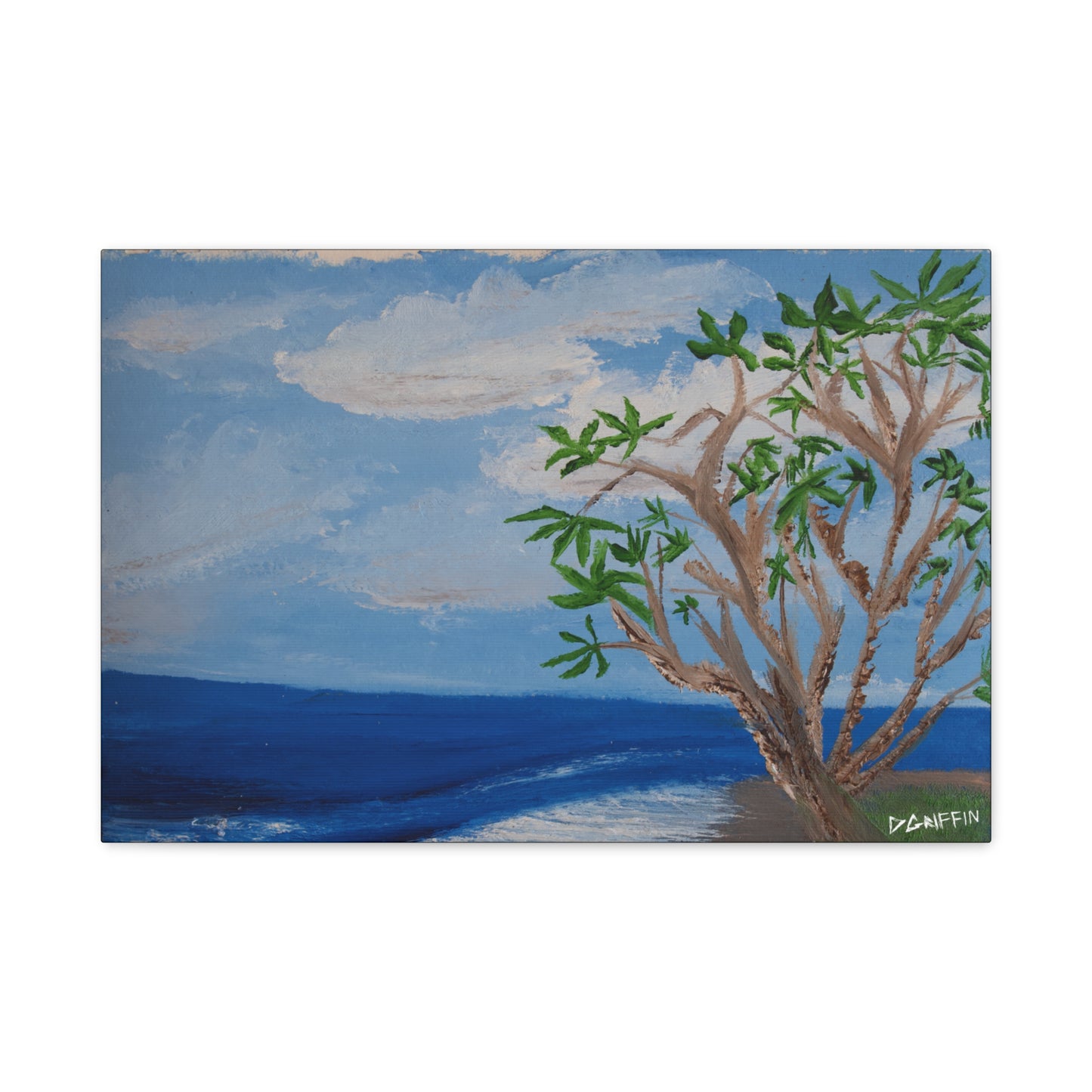 "Kona Coastline" - Stretched Canvas Wall Decor