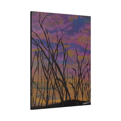 "Sky of Dead Branches" - Stretched Canvas Wall Decor