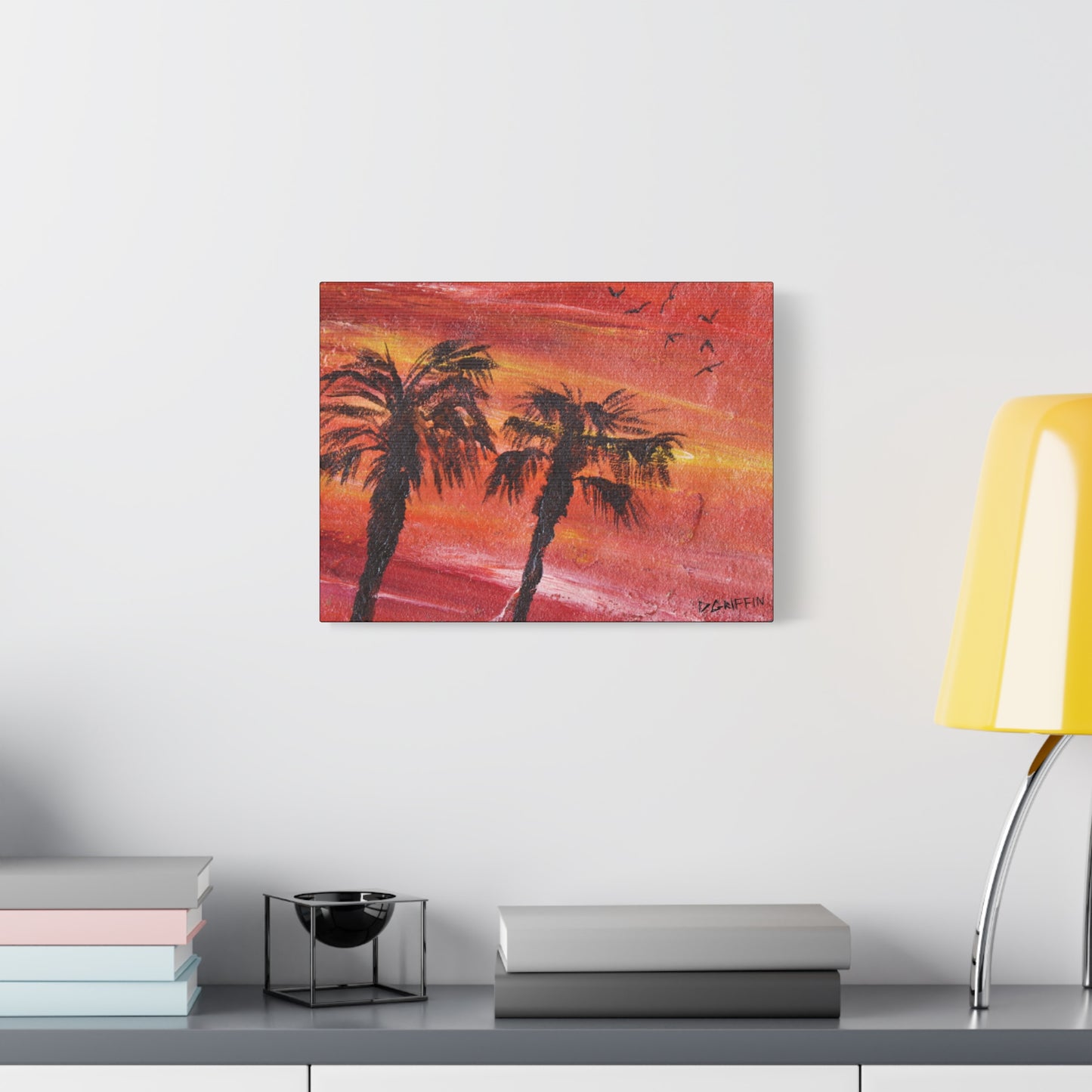 "Tropical Glow"- Stretched Matte Wall Decor