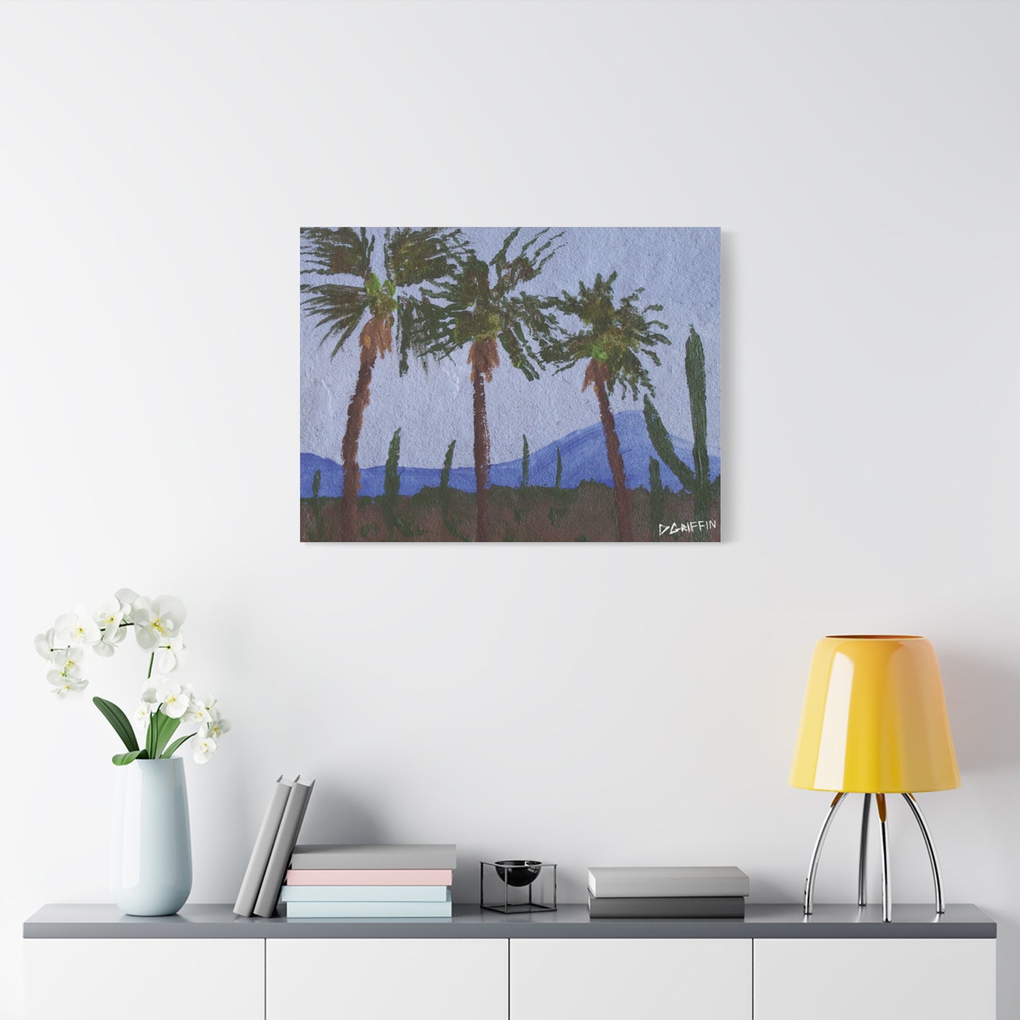 "Desert Palms" - Stretched Canvas Wall Decor