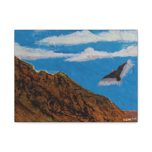 "Sonoran Scavenger" - Stretched Canvas Wall Decor