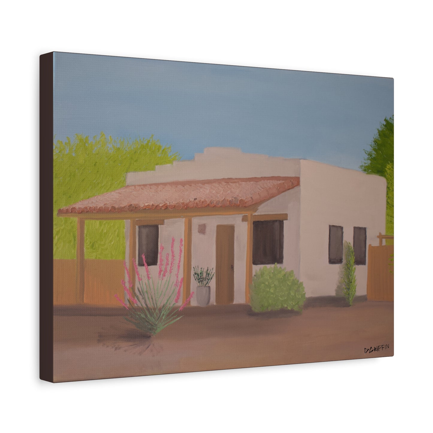 "Casita in the Sun" - Stretched Canvas Wall Decor