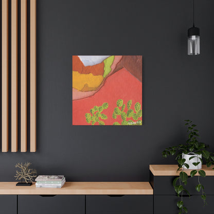 "Painted Peaks" - Stretched Canvas Wall Decor