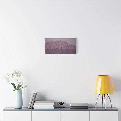 "Montañas de lavanda" - Stretched Canvas Wall Decor