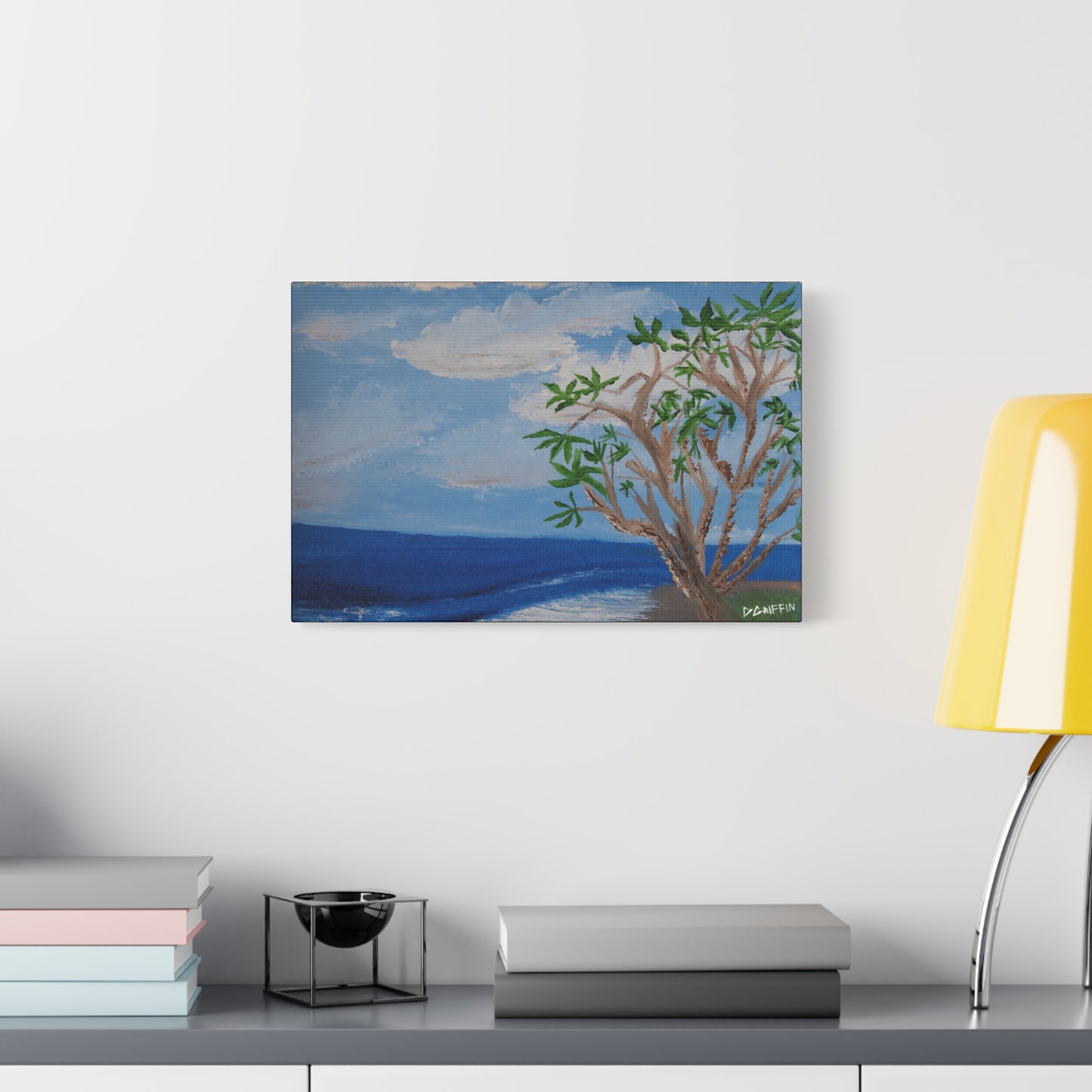 "Kona Coastline" - Stretched Canvas Wall Decor