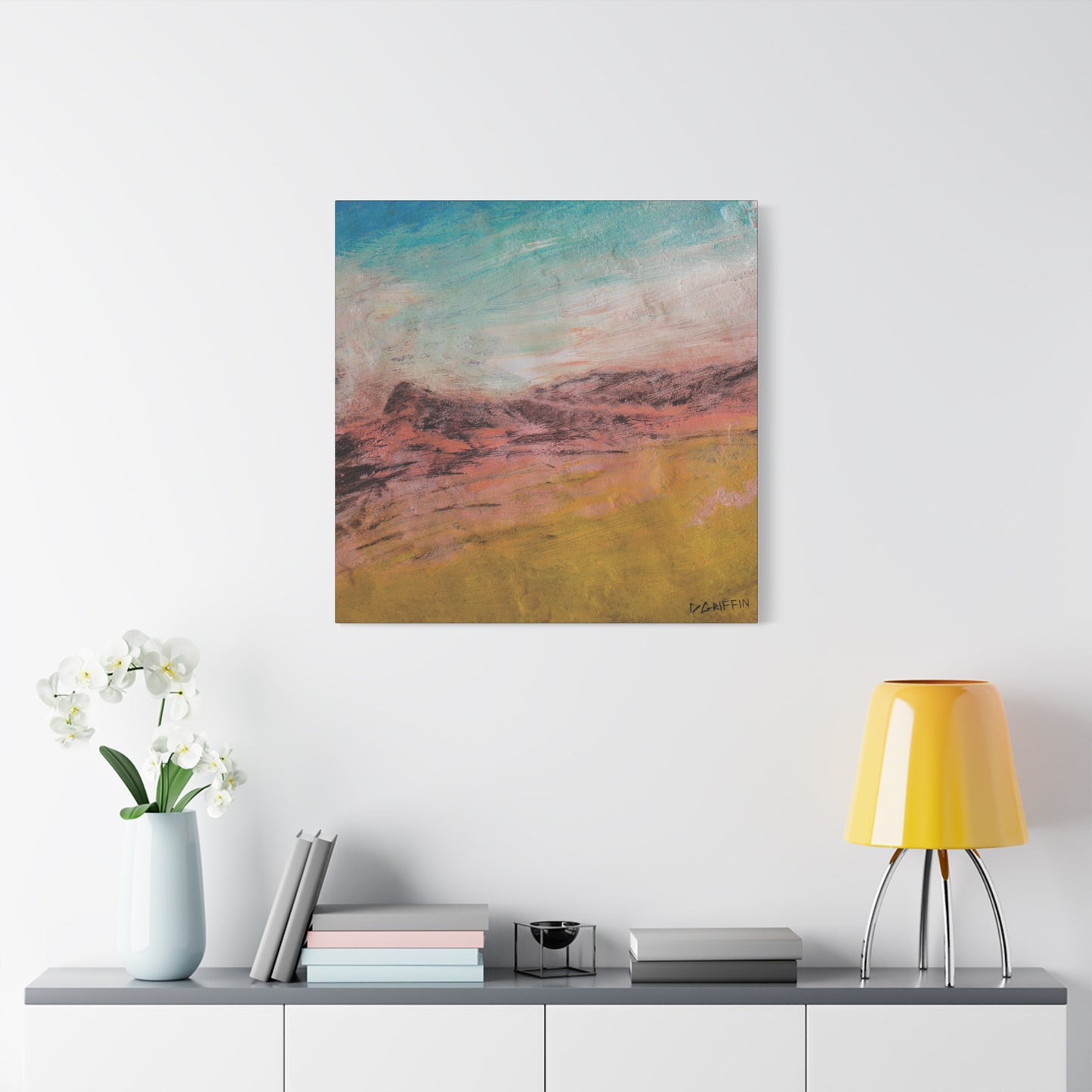 "Sunset on the Ridge" - Stretched Canvas Wall Decor