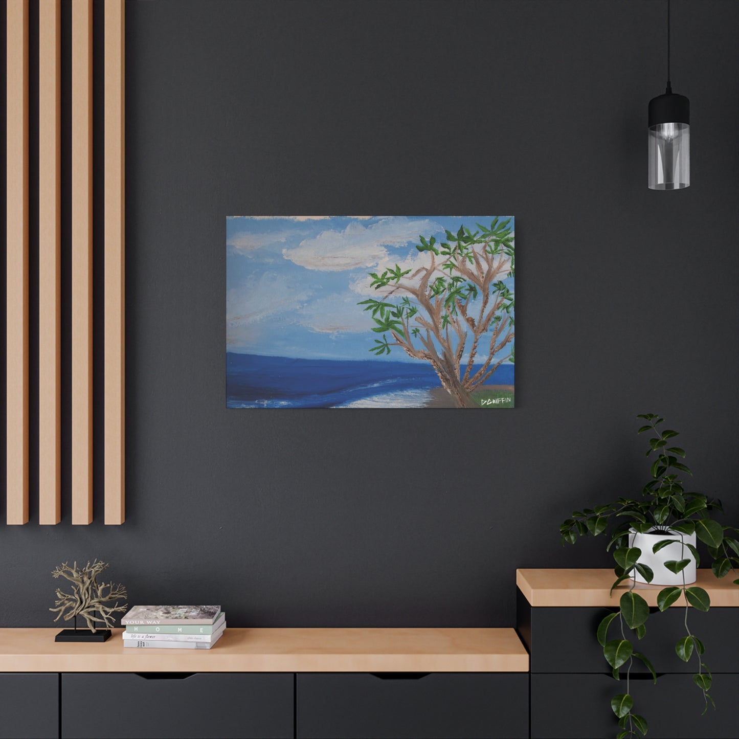 "Kona Coastline" - Stretched Canvas Wall Decor