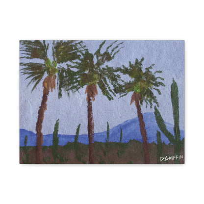 "Desert Palms" - Stretched Canvas Wall Decor