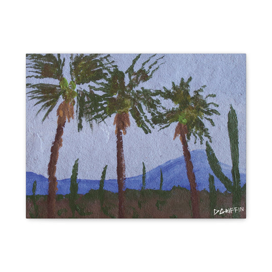 "Desert Palms" - Stretched Canvas Wall Decor