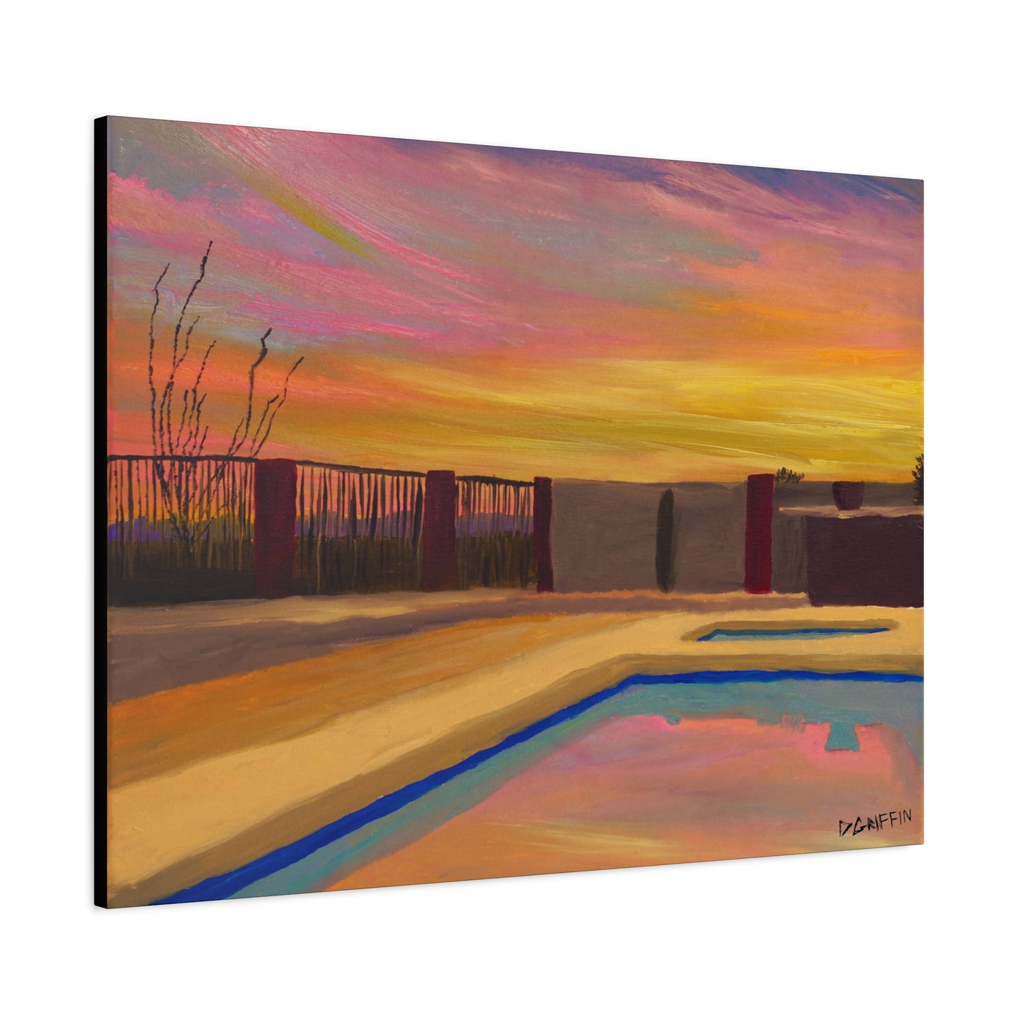 "Catalina Sunset" - Stretched Canvas Wall Decor