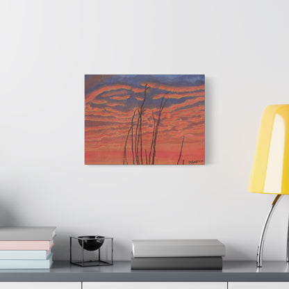 "Great Fire in the Sky" - Stretched Canvas Wall Decor