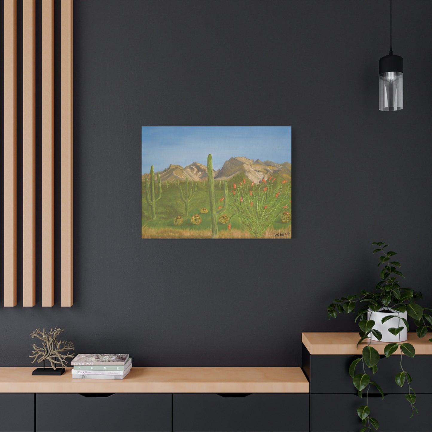 "View from Oro Valley" - Stretched Canvas Wall Decor
