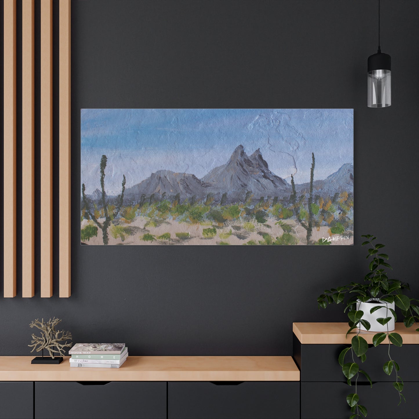 "Morning Mountain Haze" - Stretched Canvas Wall Decor