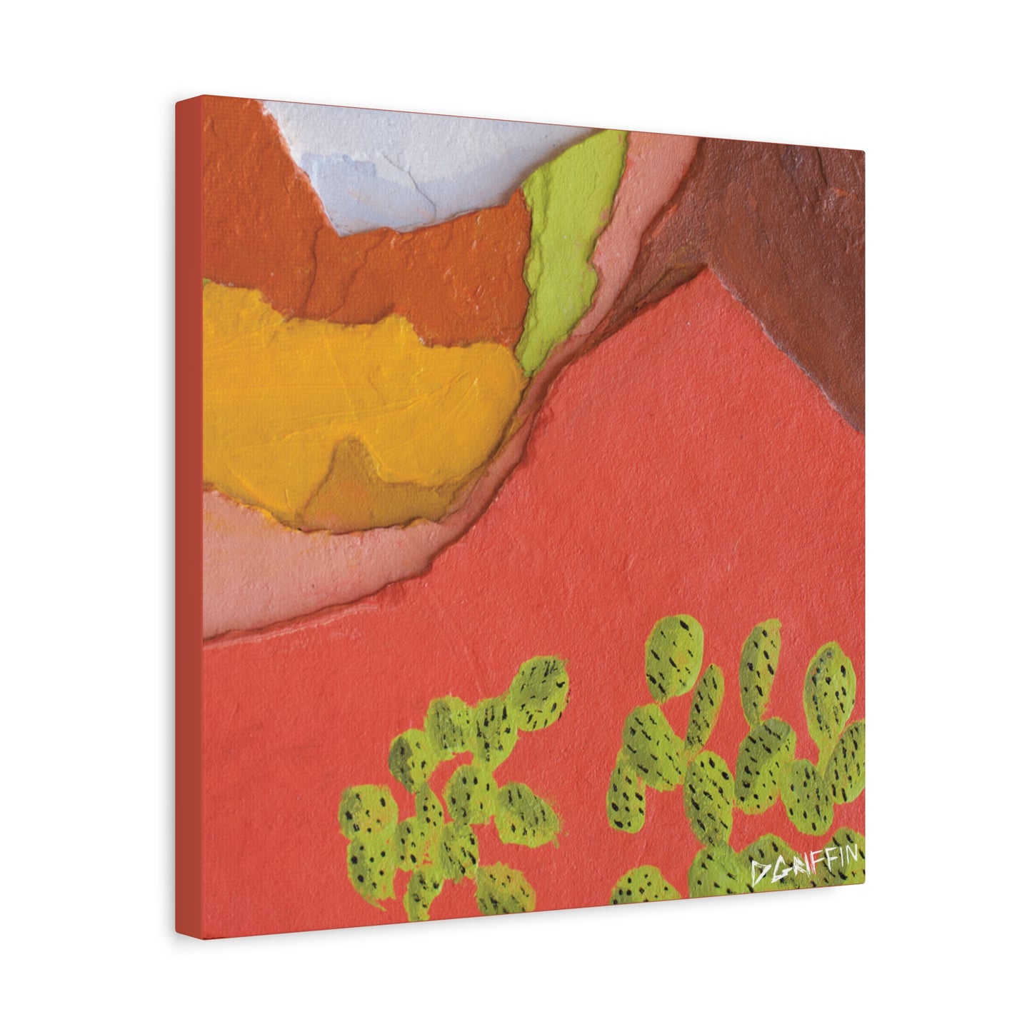 "Painted Peaks" - Stretched Canvas Wall Decor