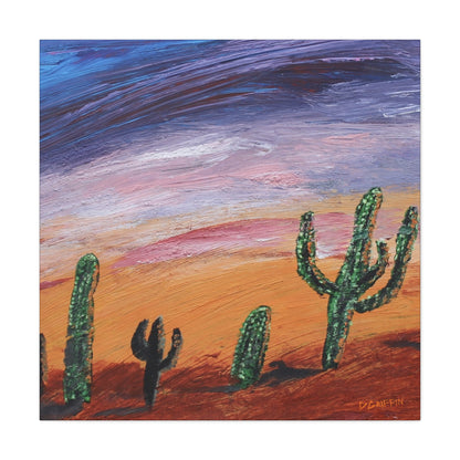 “Sonoran Twilight” - Stretched Canvas Wall Decor