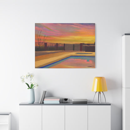 "Catalina Sunset" - Stretched Canvas Wall Decor