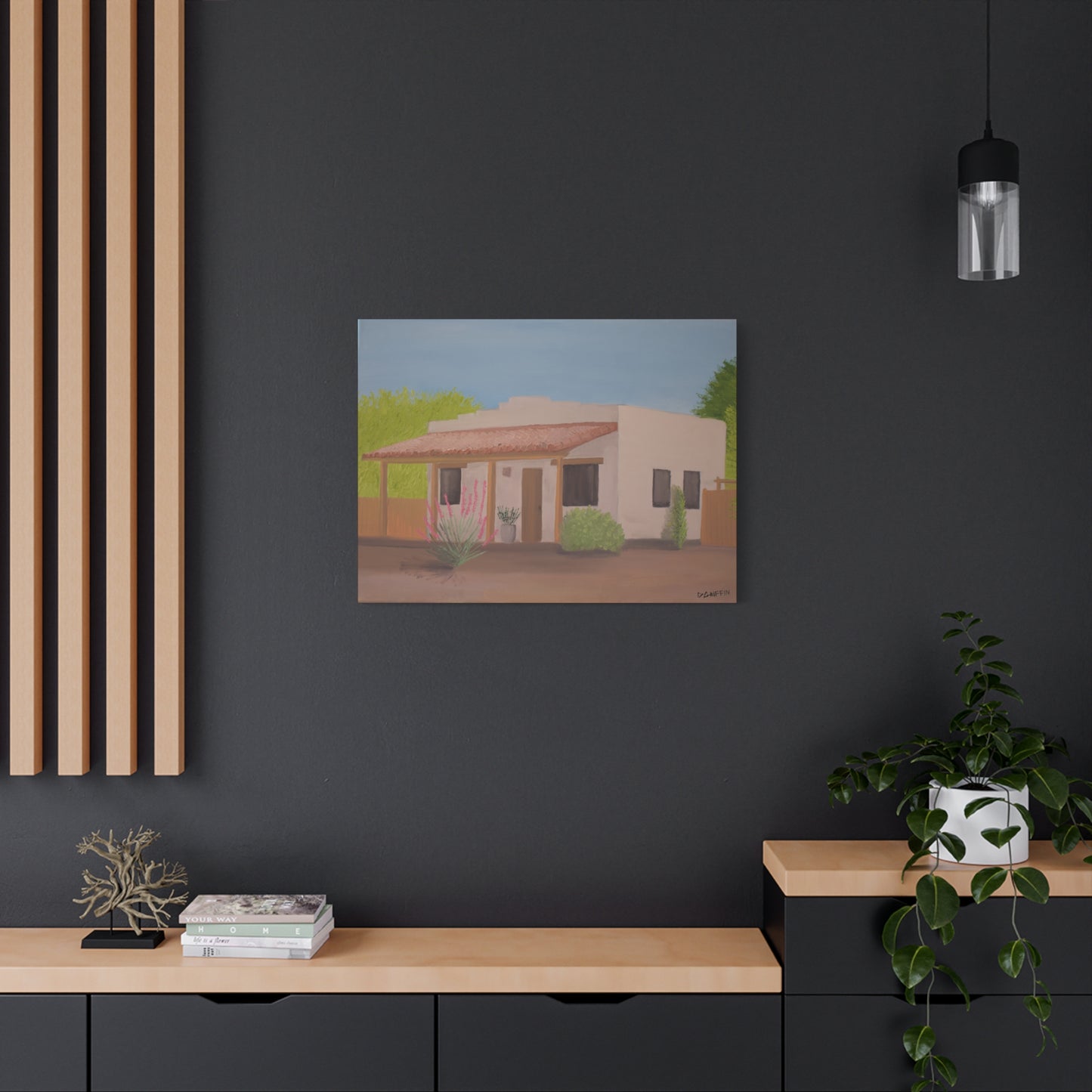 "Casita in the Sun" - Stretched Canvas Wall Decor